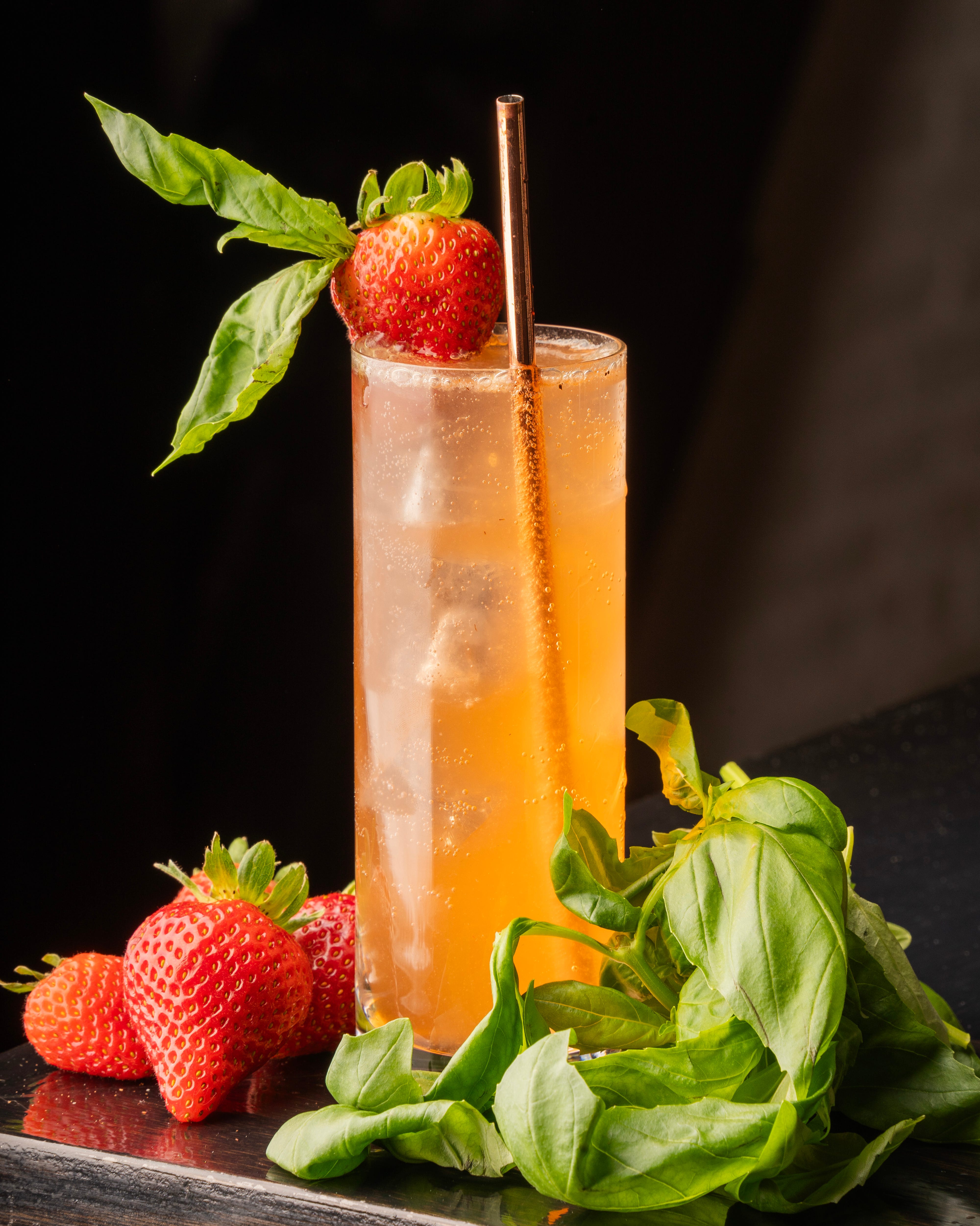 Strawberry Basil Mule